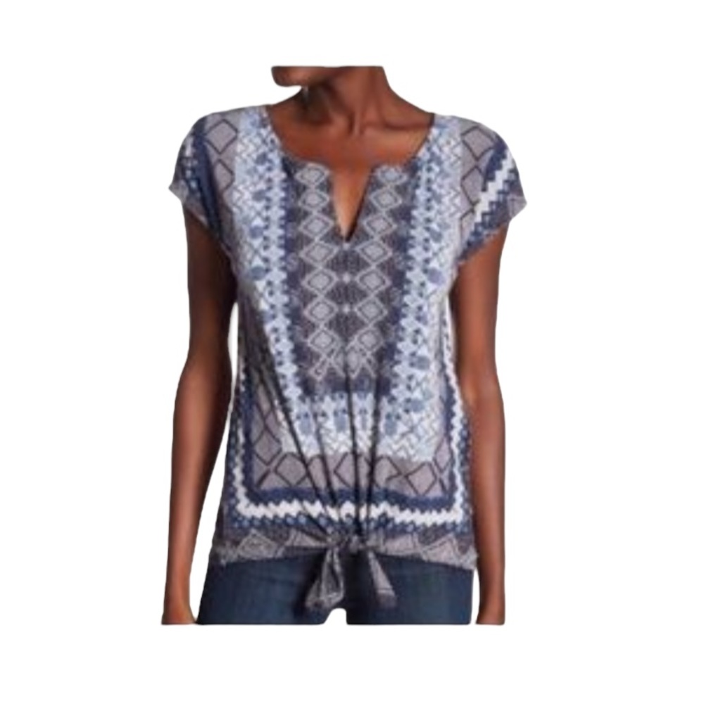 🔥Lucky Brand Bohemian Women’s Short Sleeve Top Size M🔥